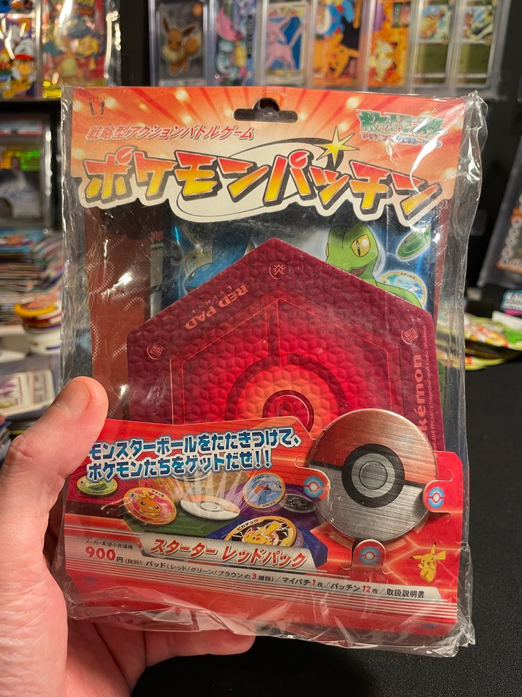 Immagine del prodotto Set Pokemon Patchin Menko Sealed Starter Package Red Pack Ver. 2003 Rare Japanese