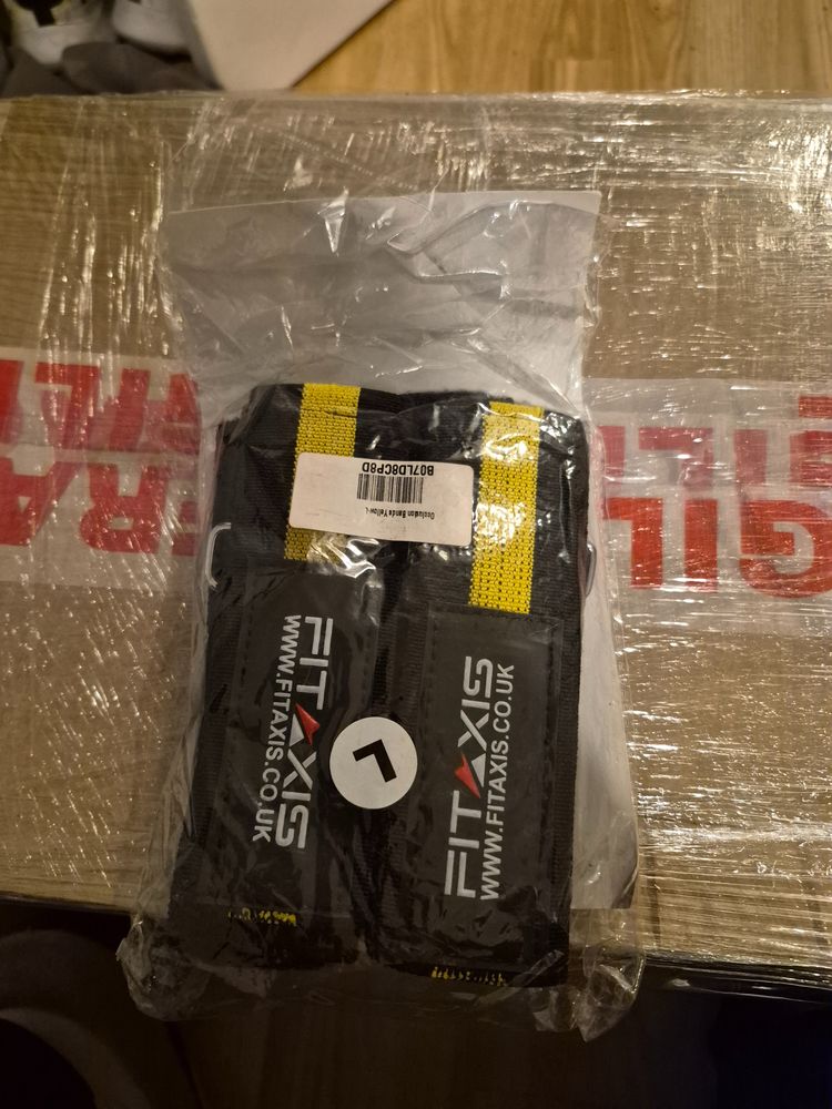 Fitaxis Black And Yellow Fitness Straps