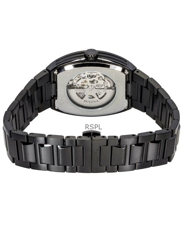 Bulova Maquina Stainless Steel Multicolor Semi-Skeleton Dial Automatic 98A320 Men's Watch 4