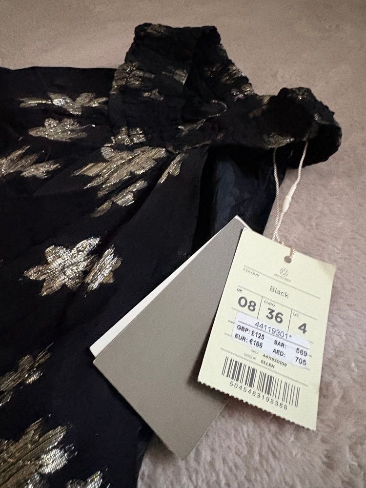 Monsoon - Black Floral Halter Neck Dress image 3