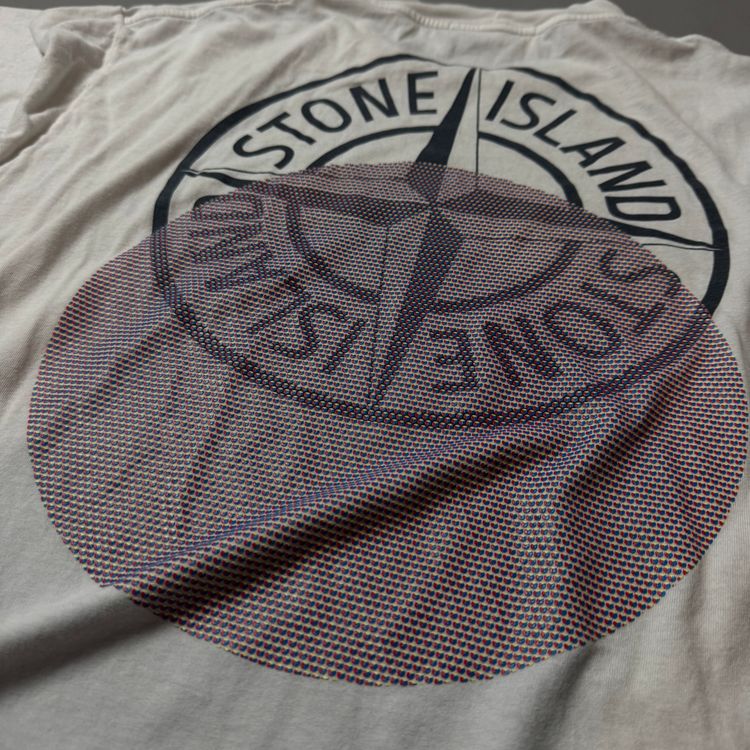 Stone Island White Graphic T-Shirt - XL image 7