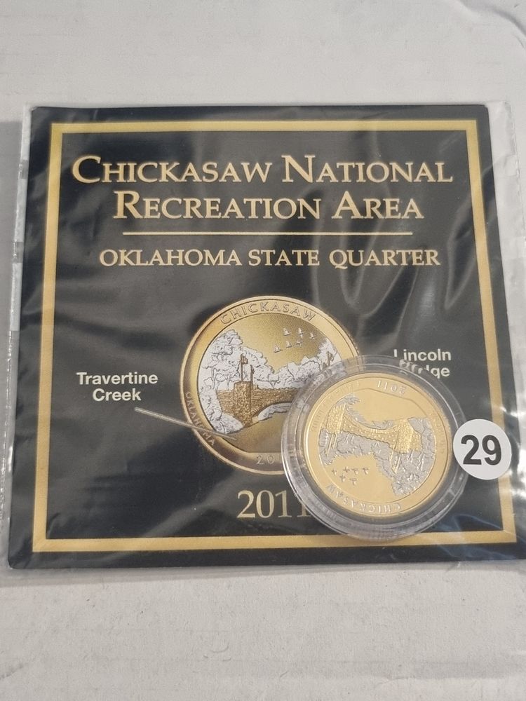 Chickasaw National Recreation Area Oklahoma State Quarter