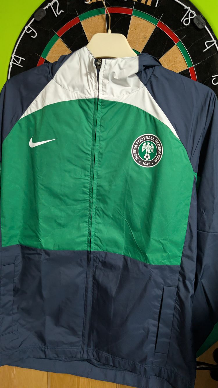 Nigeria Nike Green And Navy Football Jacket