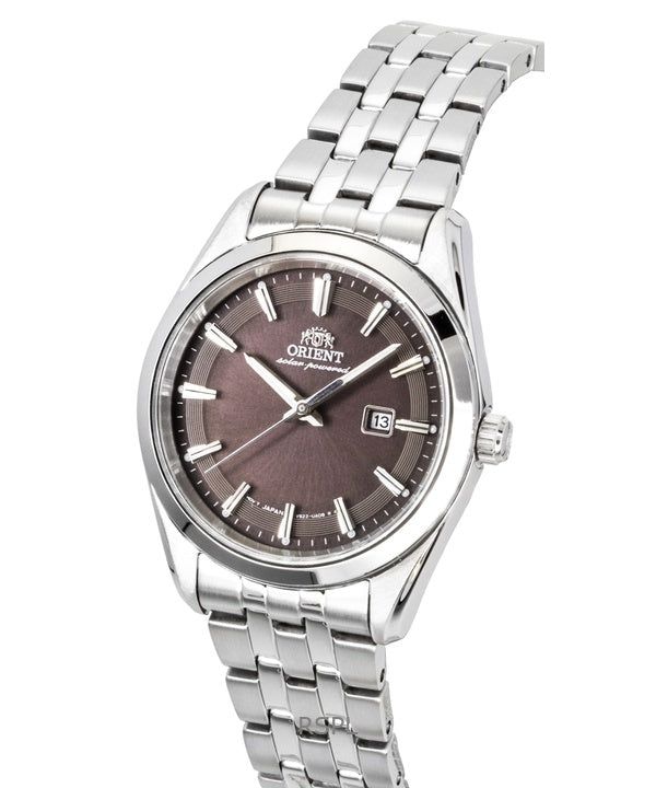 Orient Stretto Stainless Steel Brown Dial Solar RA-WG0603R Women's Watch image 2