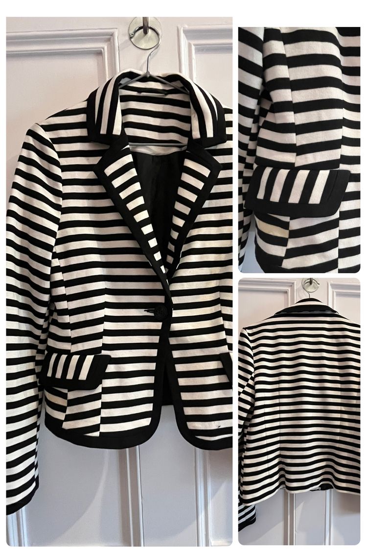 Stripe Blazer 