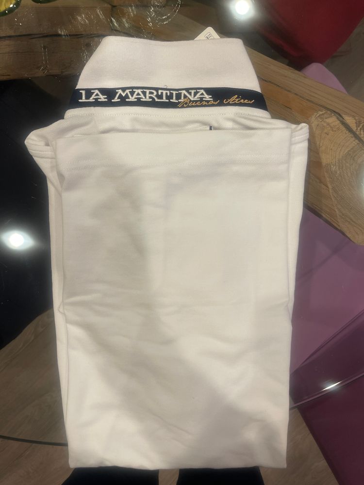 La Martina Men'S White Polo Shirt obraz 2