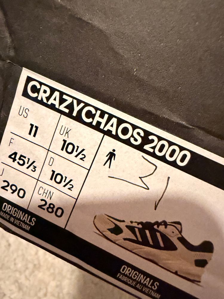 Adidas Crazychaos 2000 Sneakers UK10.5 imagen 7