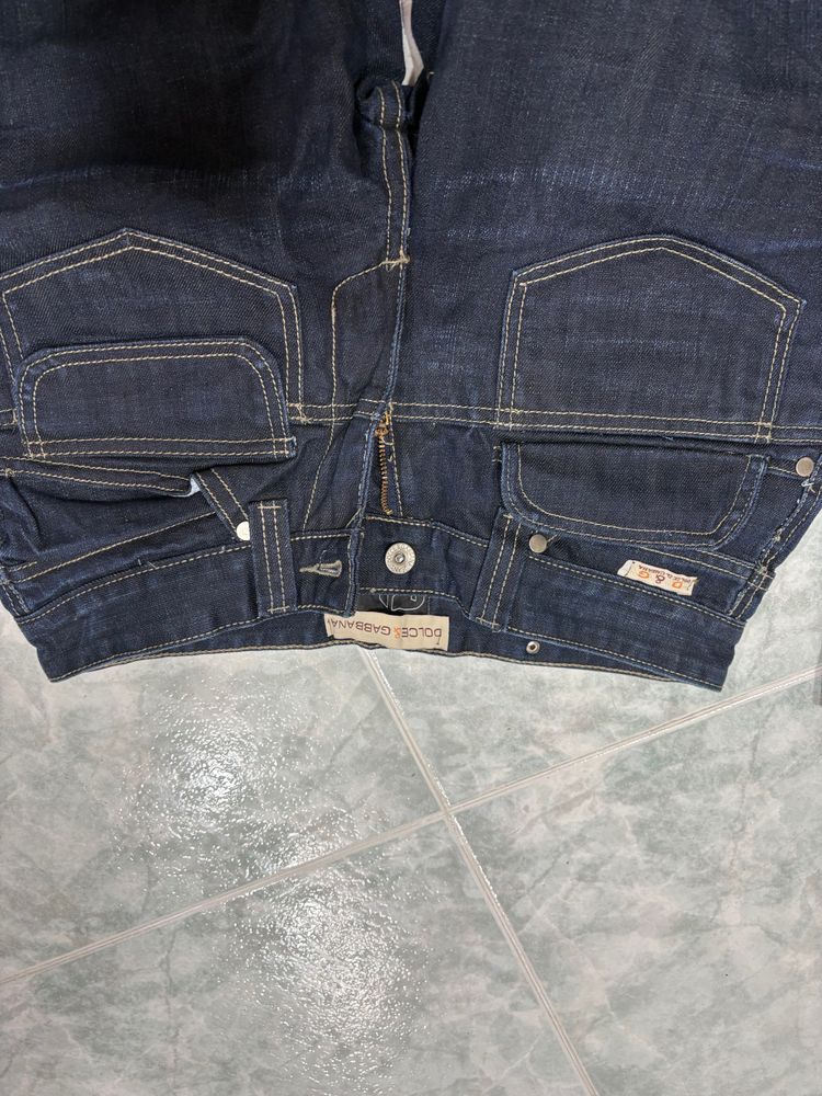 Dolce & Gabbana Dark Blue Denim Jeans image 2