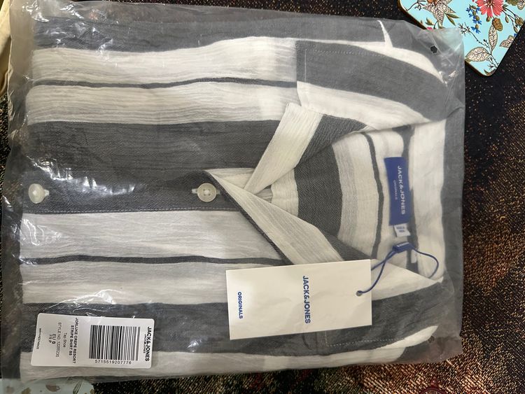 JACK & JONES Originals striped short sleeve shirt 4