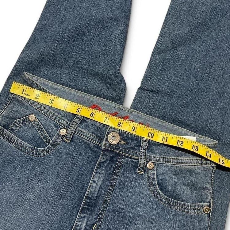 Y2K RedStar  Blue Denim Jeans size S obraz 8