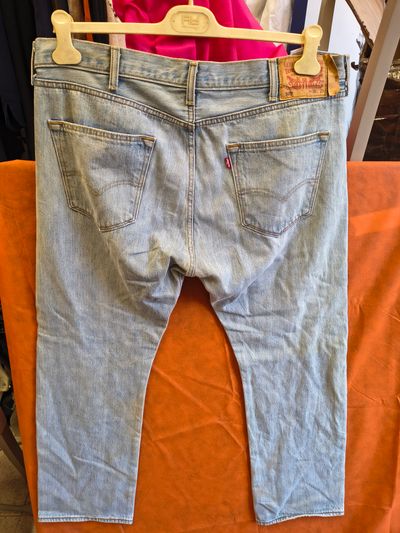 Levi'S Light Blue Denim Jeans 501 taglia 52