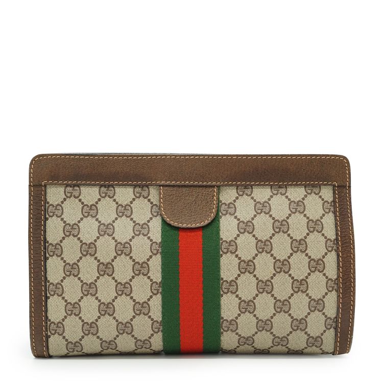 Gucci Vintage Cloth Clutch Bag Ophidia image 1