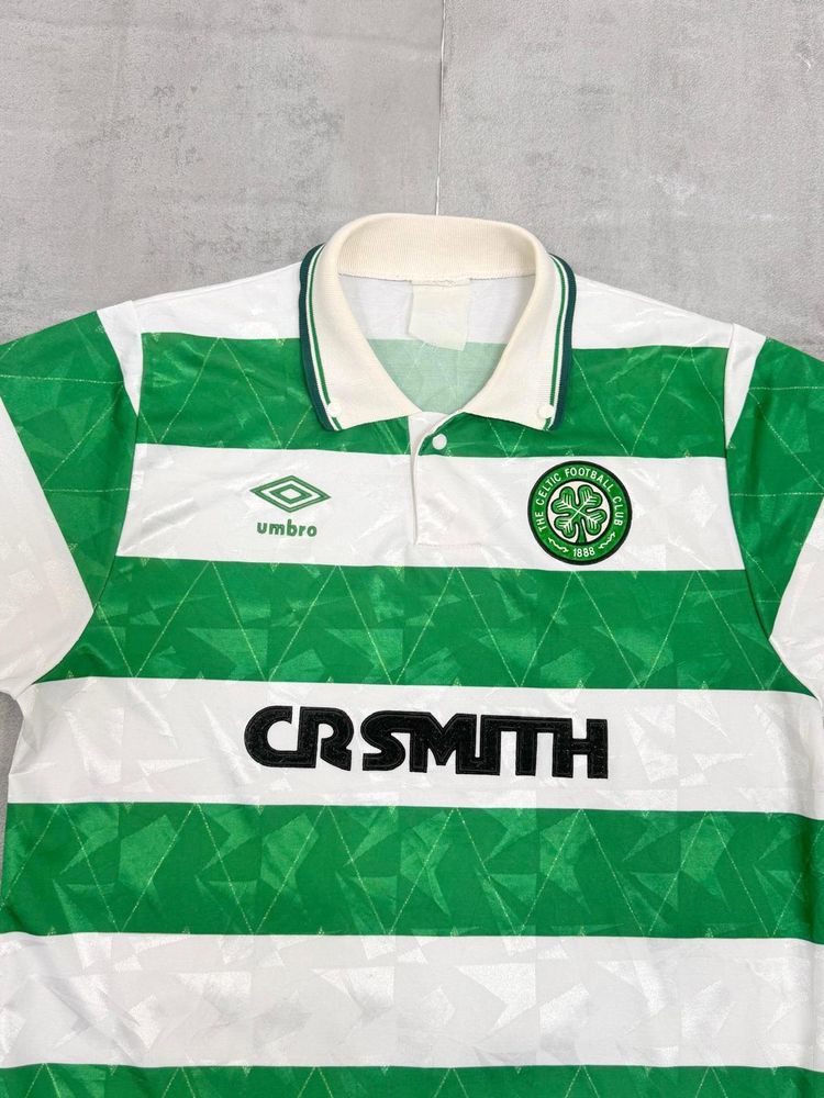 VINTAGE CELTIC 1989-1991 UMBRO HOME FOOTBALL SHIRT XL MEDIUM image 6