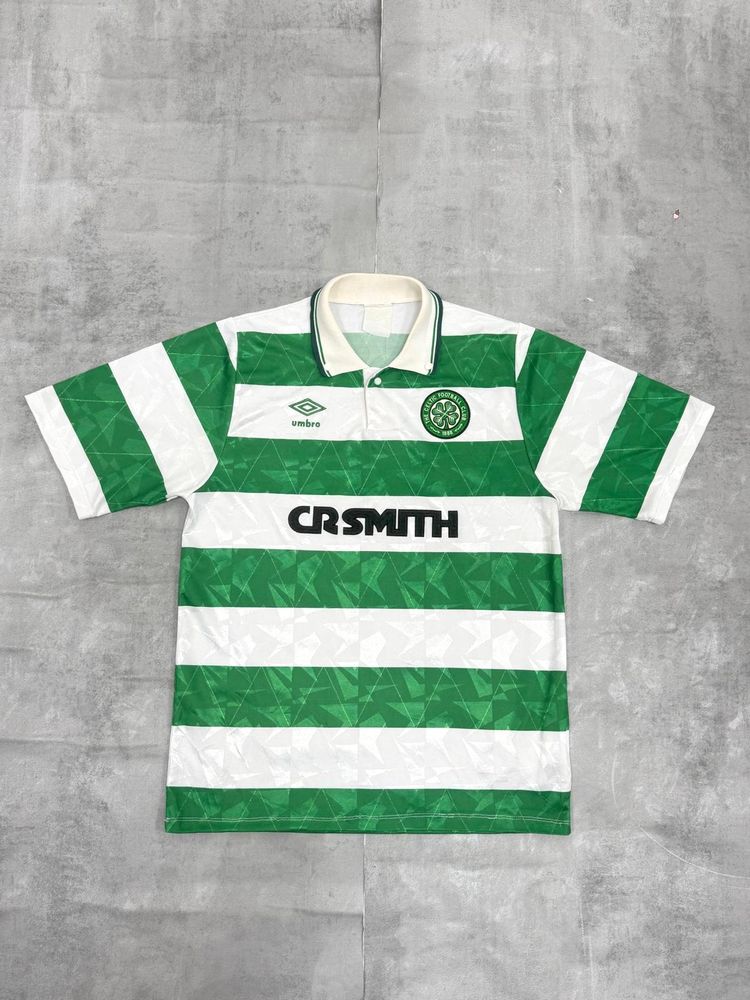VINTAGE CELTIC 1989-1991 UMBRO HOME FOOTBALL SHIRT XL MEDIUM