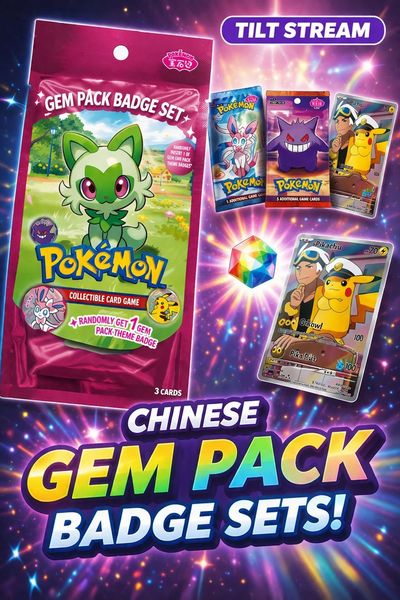 Pokémon Gem Pack Badge Set