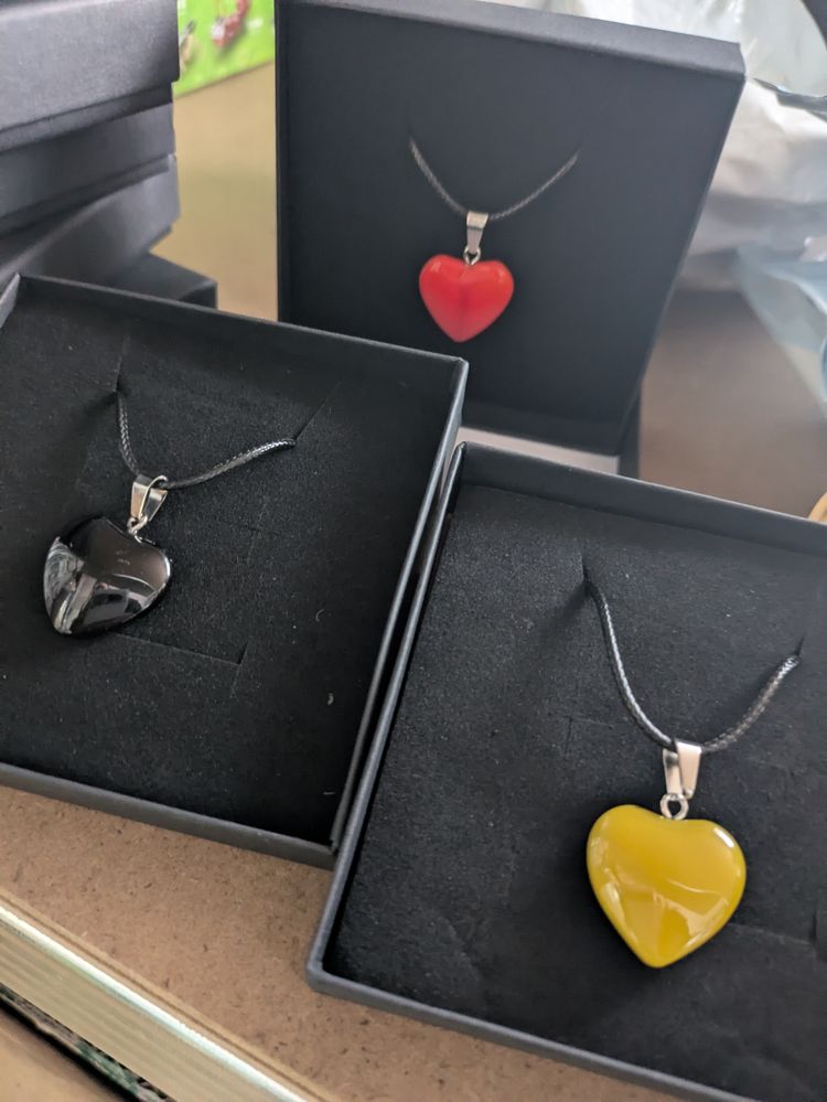 Heart-Shaped Pendant Necklaces - various