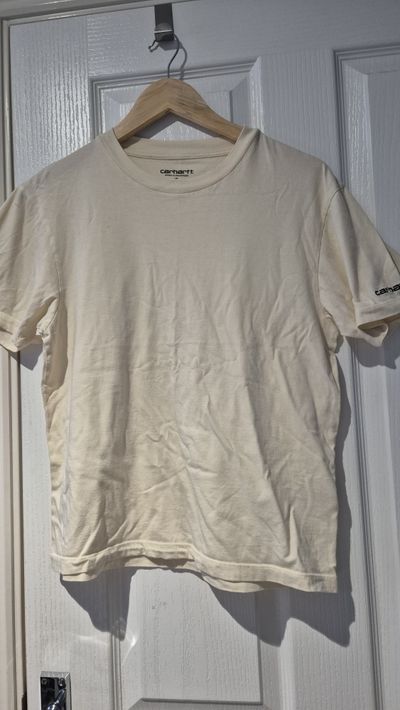 WOMANS SIZE S Carhartt Beige T-Shirt