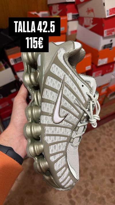 White And Gold Athletic Shoe