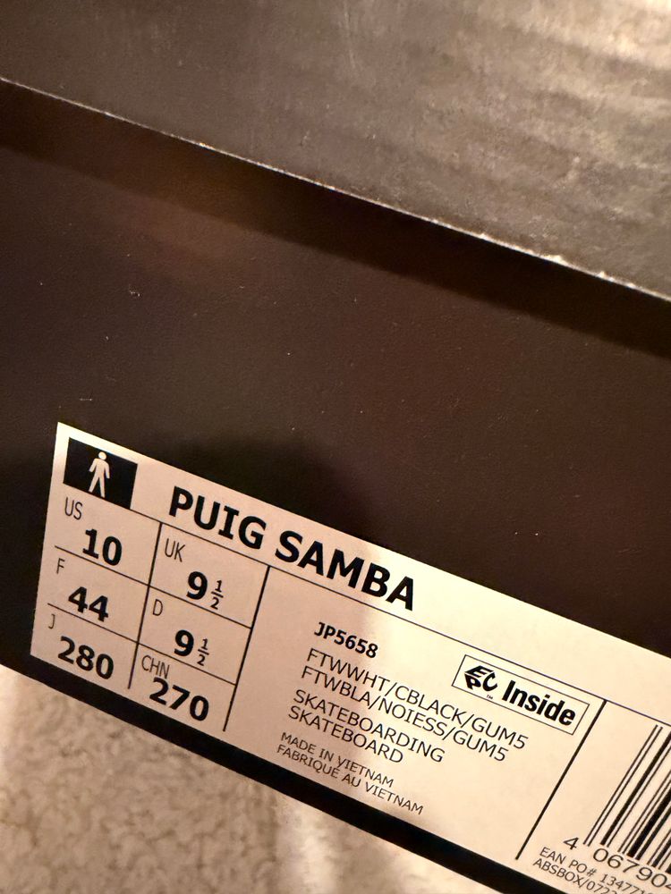 Adidas Puig Samba Sneakers UK9.5 imagen 6