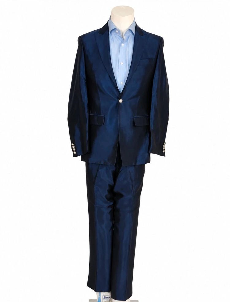 Immagine di Abito Uomo elegante blu Pat Maseda collection IT 44 Made in Italy 1