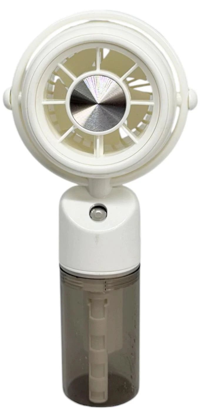 2-in-1 Portable Handheld Mini Fan with Water Mist Spray | 3-Speed Adjustable Airflow & Refillable Water Reservoir