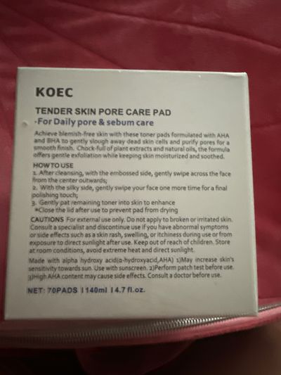 Koec Pore Pad Tender Skin Pore Care Pad 2