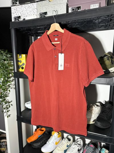 C.P. Company Red Polo Shirt - Size Large
