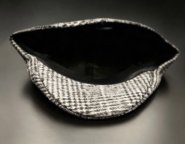 Grey Houndstooth Flat Cap 2