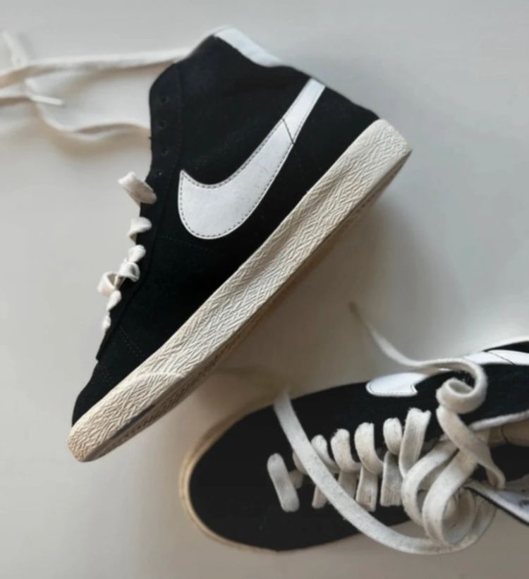 Nike Black And White High-Top Sneakers image 4