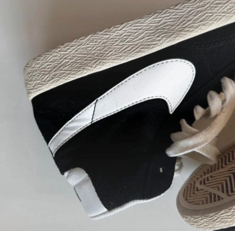 Nike Black And White High-Top Sneakers image 3