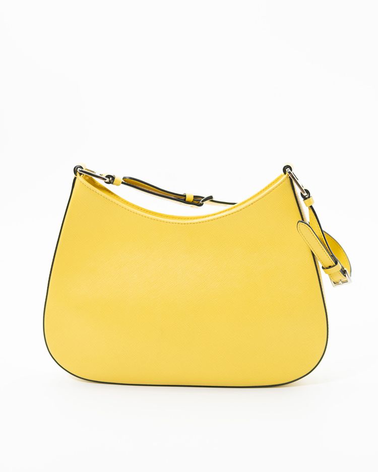 Prada Borsa Cleo Pelle Spazzolata Gialla — Pre-owned Autentica 12