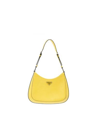 Prada Borsa Cleo Pelle Spazzolata Gialla — Pre-owned Autentica 1