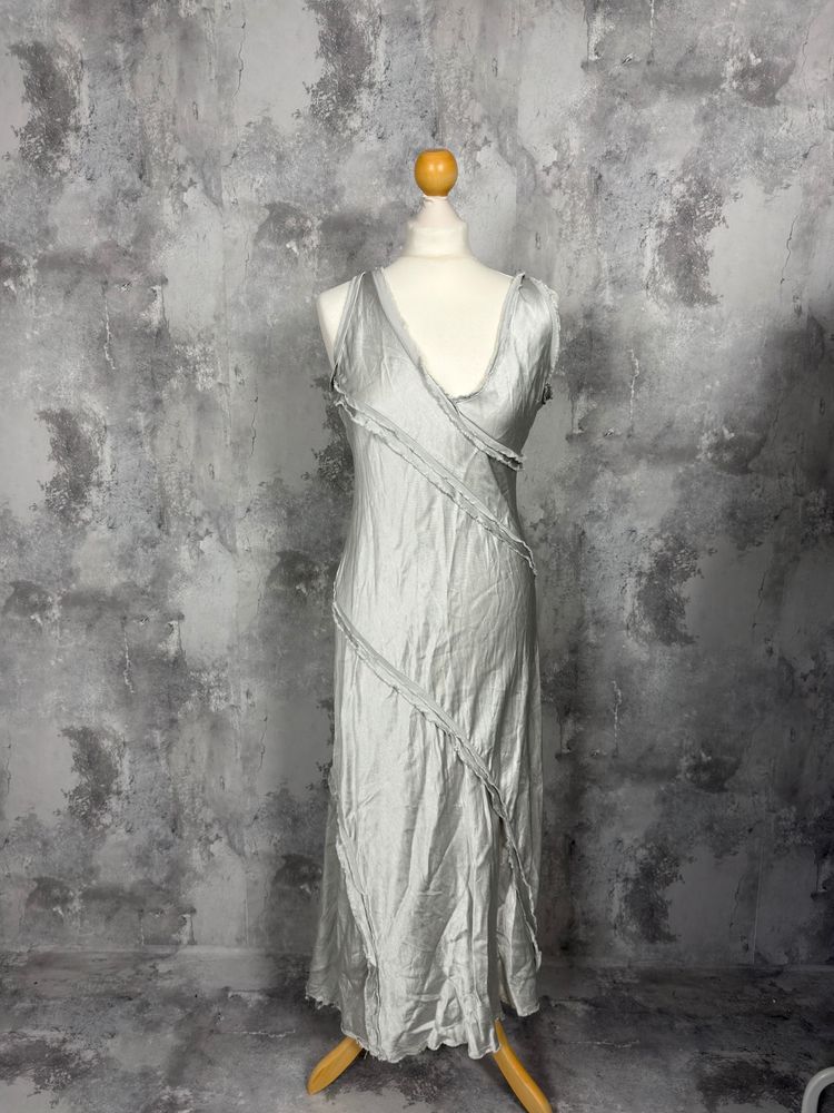 Zara Silver Sleeveless Dress
