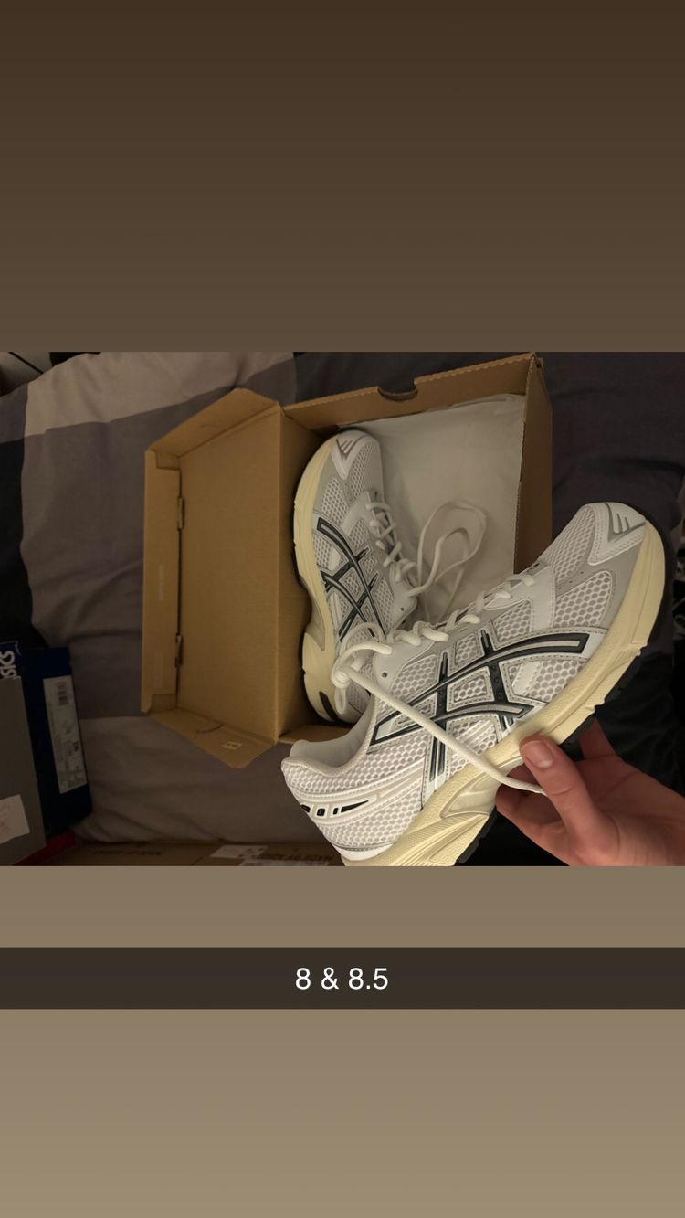 Asics White Running Shoes