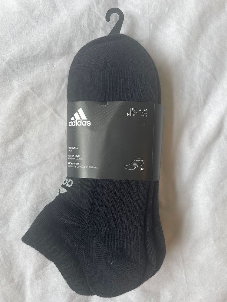 Adidas Originals Adidas black ankle socks 3-pack size M product image