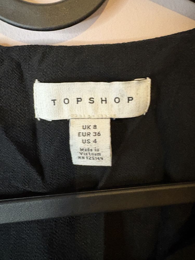 Topshop Black Button-Up Dress image 2