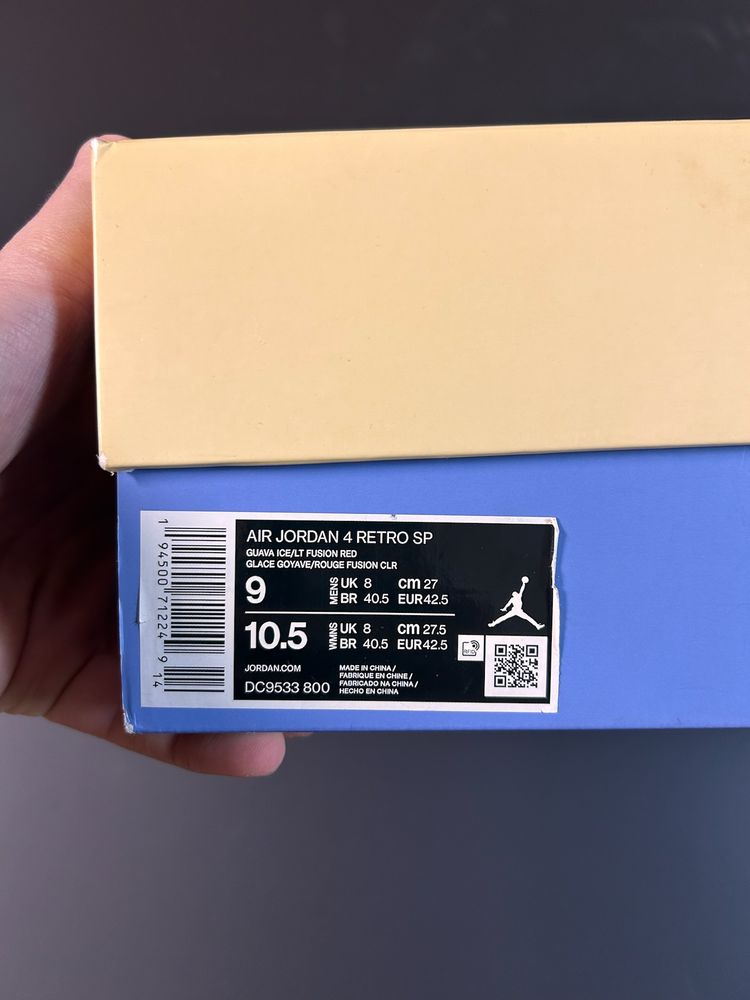 Immagine di Jordan 4 Union Guava 42.5 9