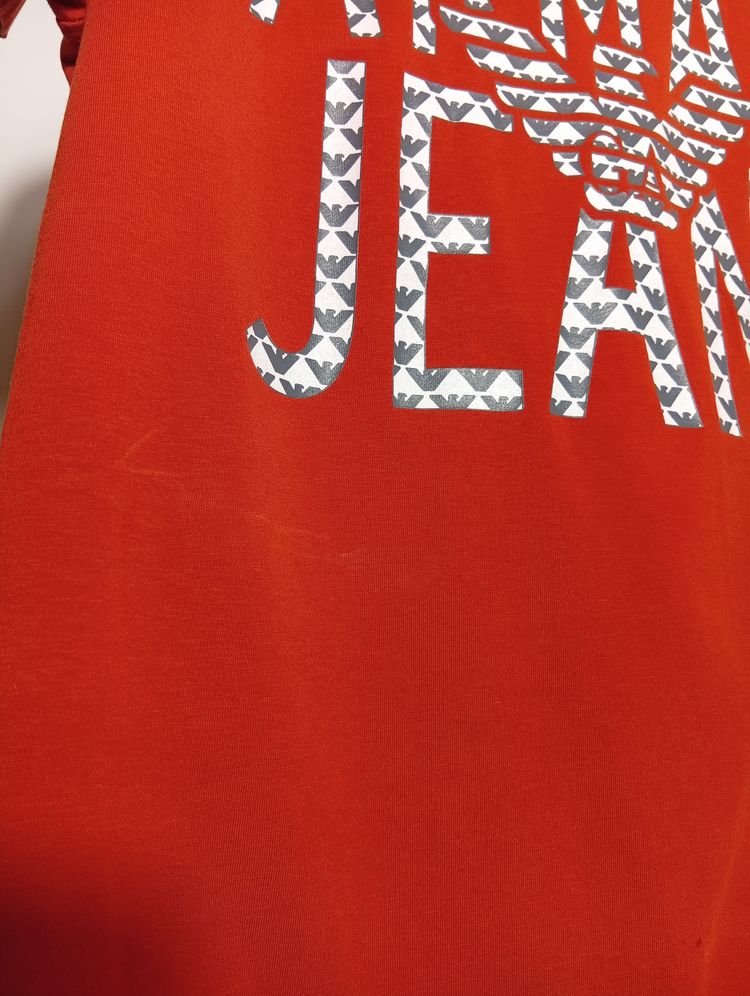 Armani Jeans Red T-Shirt imagen 3