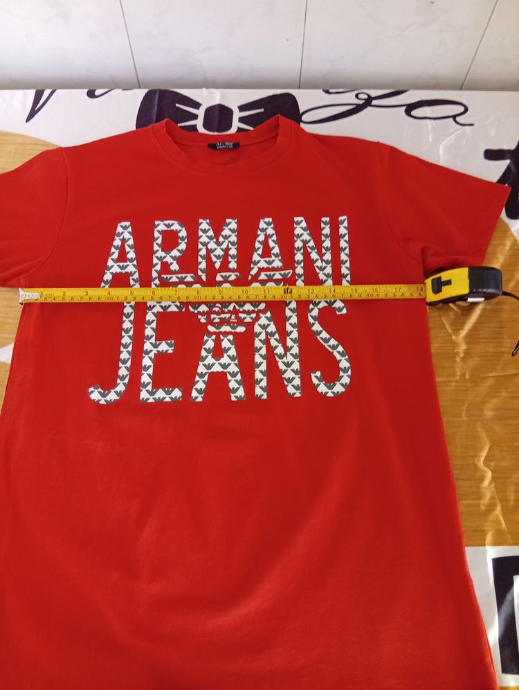 Armani Jeans Red T-Shirt imagen 6