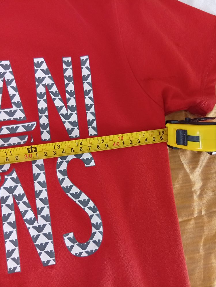 Armani Jeans Red T-Shirt imagen 7