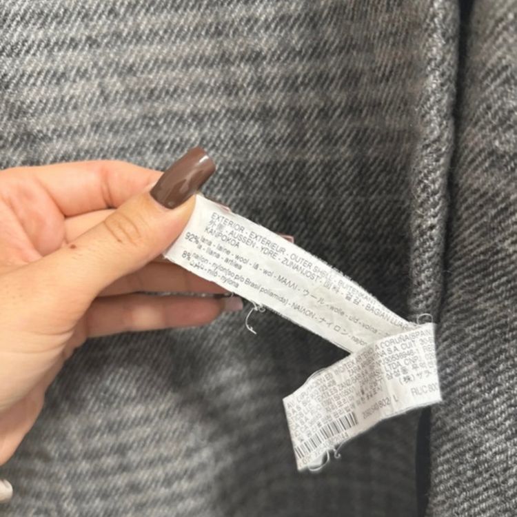 Zara Women'S Checked Long Coat image 4