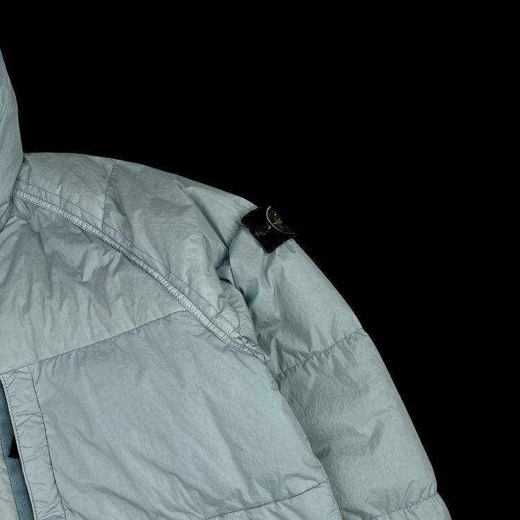 Stone Island 2023 Icy Blue Crinkle R-NY Down Puffer Jacket - Large 7