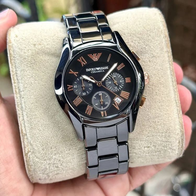 Emporio Armani AR1411 Black Stainless Steel Watches image 2