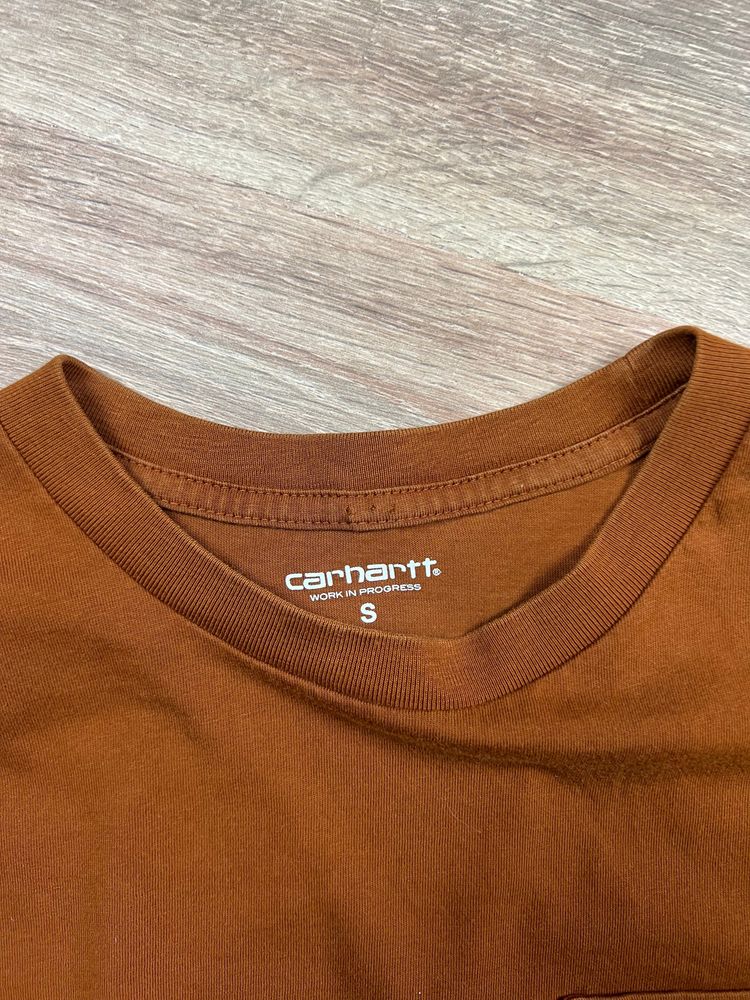 Brown/Rust Carhartt S/S Pocket T-shirt (S) image 4