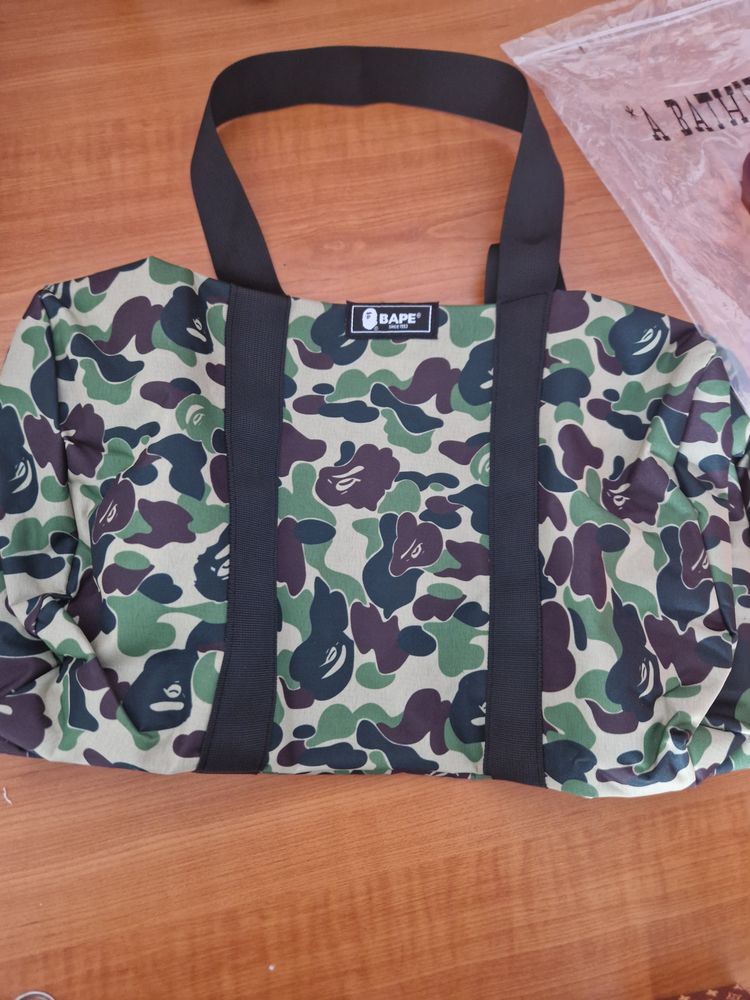 A Bathing Ape Camo duffle bag image 2