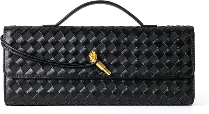 Immagine di Black Woven Clutch Bag 1