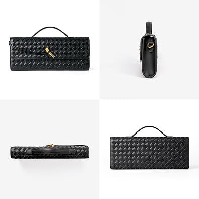 Immagine di Black Woven Clutch Bag 2