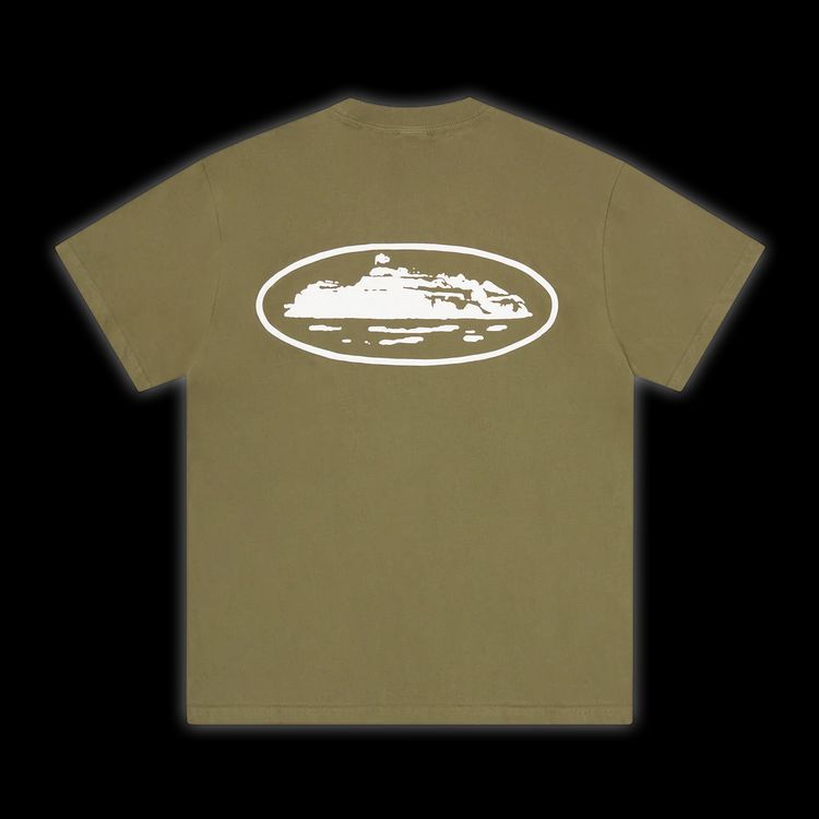 Corteiz Island Puff Print Tee Olive