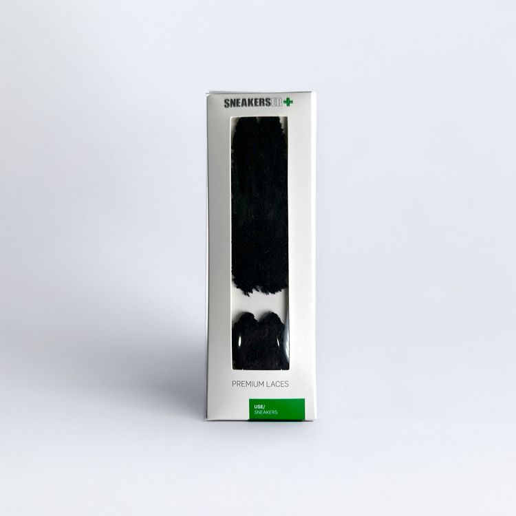 TERRY FLUFFY SNEAKER LACES 120CM - BLACK 1