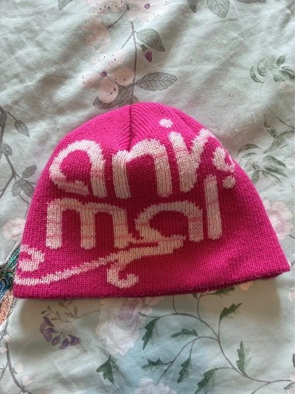 Pink Knit Beanie Hat obraz 1